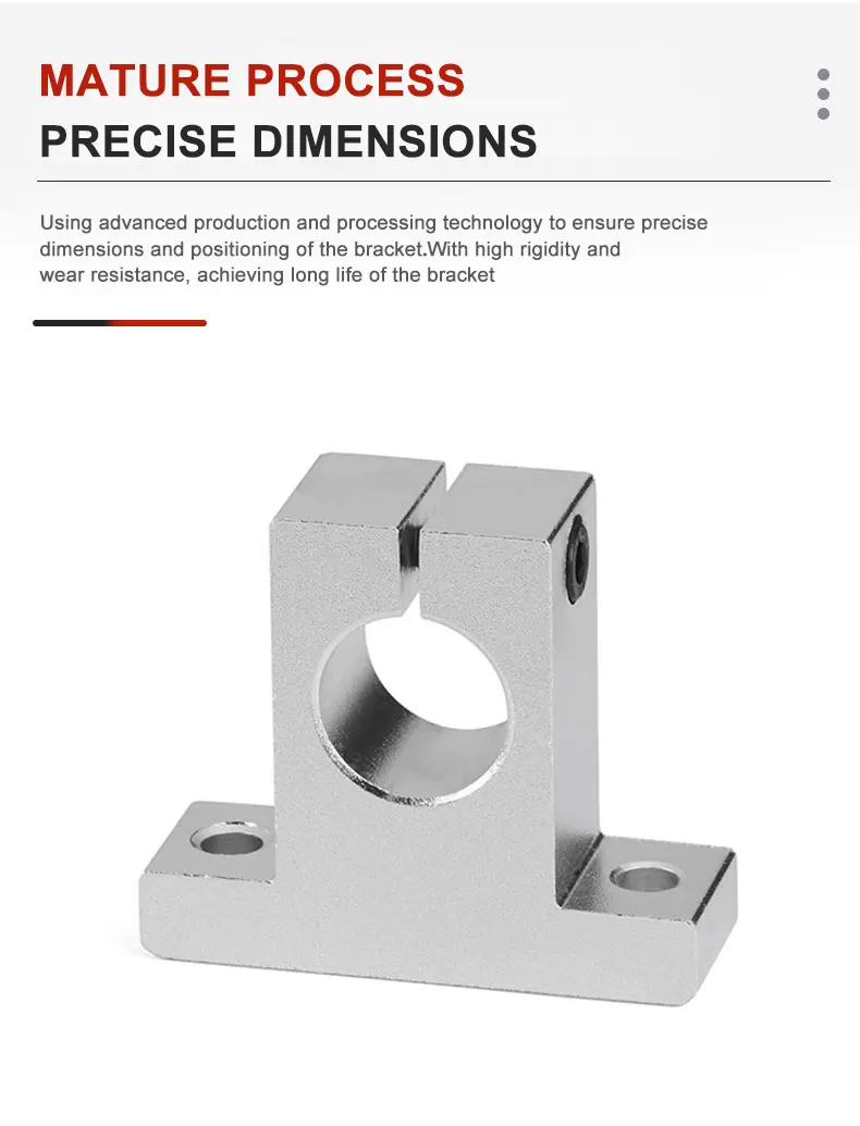 Platzsparende SK8 Vertikale Linearwellenhalterung Kompakter Fixierhalter für 8mm Stangen – Detail 6