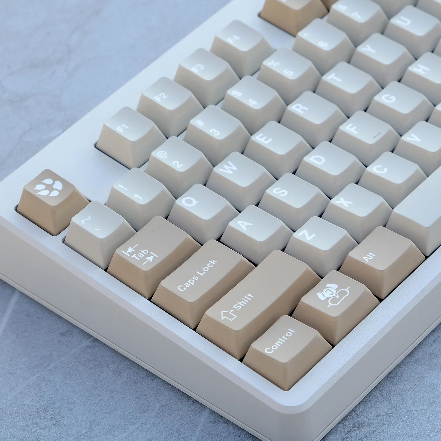 Echome-desert Tema Keycap Grupo 120key Pbt Sandy Simplicidade Cap Teclado Personalizado Keycap Perfil Cherry para Teclado Mecânico - Imagem 3