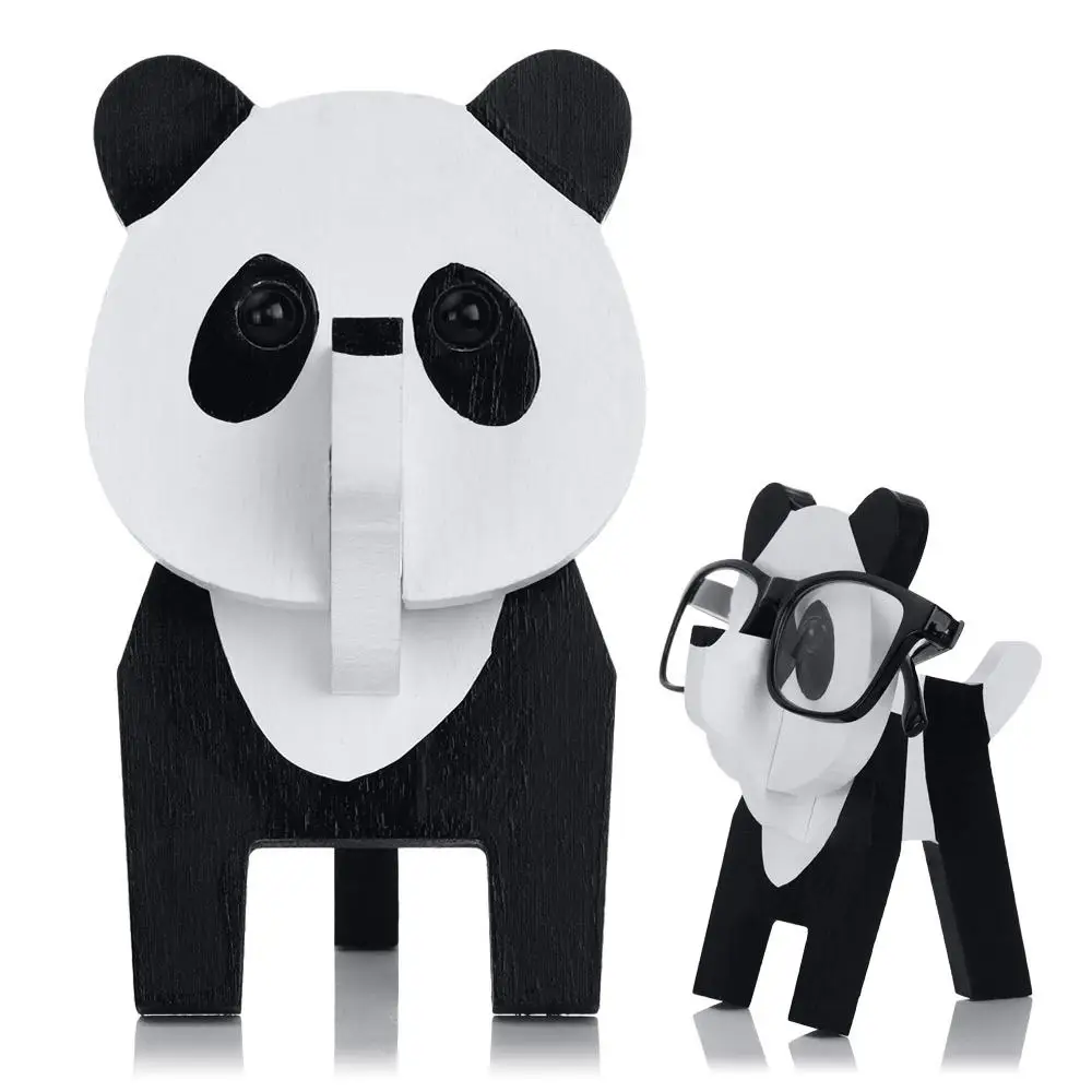 

Держатель для очков в виде панды, креативный деревянный стеллаж для домашних и офисных очков с изображением животных, витрина