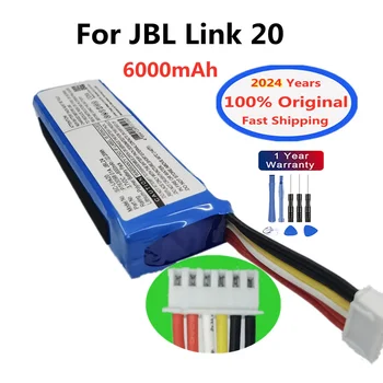 2024 Years Original Player Speaker Battery For JBL Link 20 Link20 P763098 01A 6000mAh Wireless Bluetooth Battery Bateria + Tools