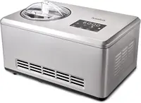 Automatic Ice Cream Maker Machine, No Pre-freezing Necessary with Built-in Compressor, Stainless Steel Gelato & Yogurt M 1