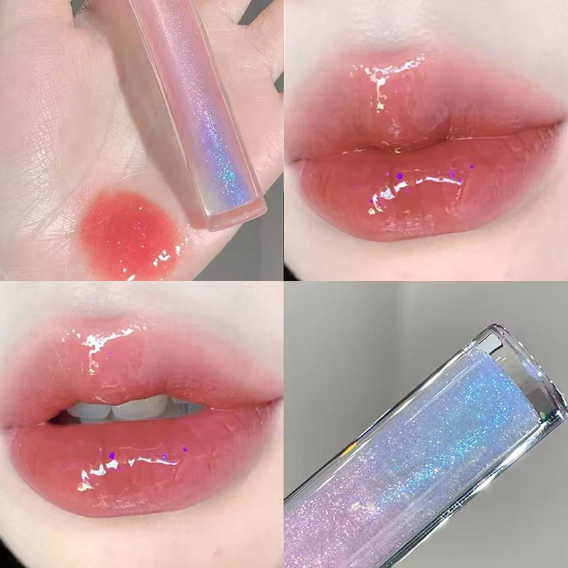 Mirror Water Lip Gloss Lip Glaze Transparent Glass Lip Oil