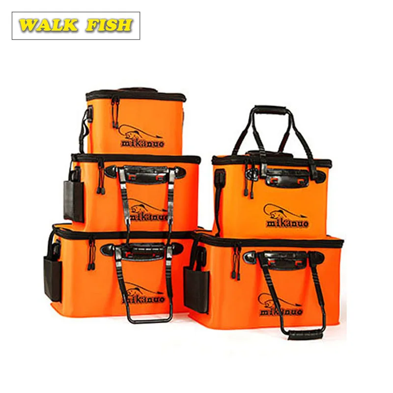 WALK FISH Portable EVA Fishing Bag Collapsible Fishing Bucket Live