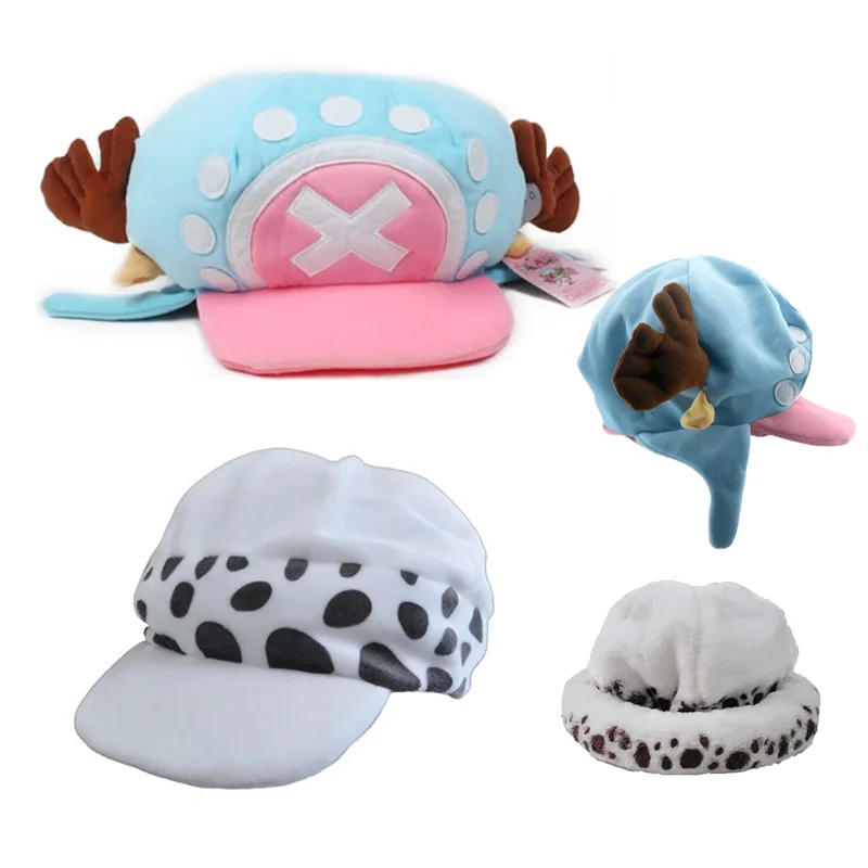 Cosplay Hat Anime Tony Tony Chopper Plush Cotton Hat Cosplay Trafalgar Unisex Soft Comfortable Cap Accessories Party