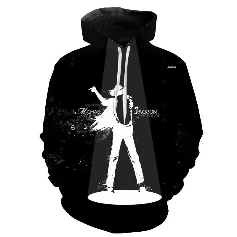 

2023 Rapper Singer Michael Jackson Hoodies 3D Print Male Coat Sweatshirt Men Women Fashion Oversized Hoodie Hip Hop Pullover