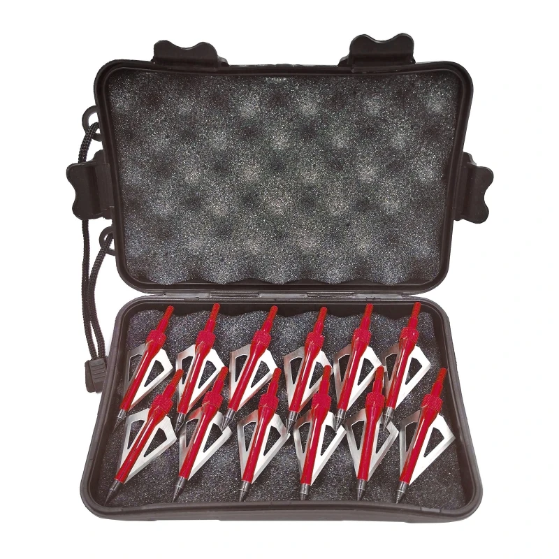 

Броадхеды 100/125 зерен, 3 фиксированных лезвия для охоты — наконечники для стрел — наконечники для паунда