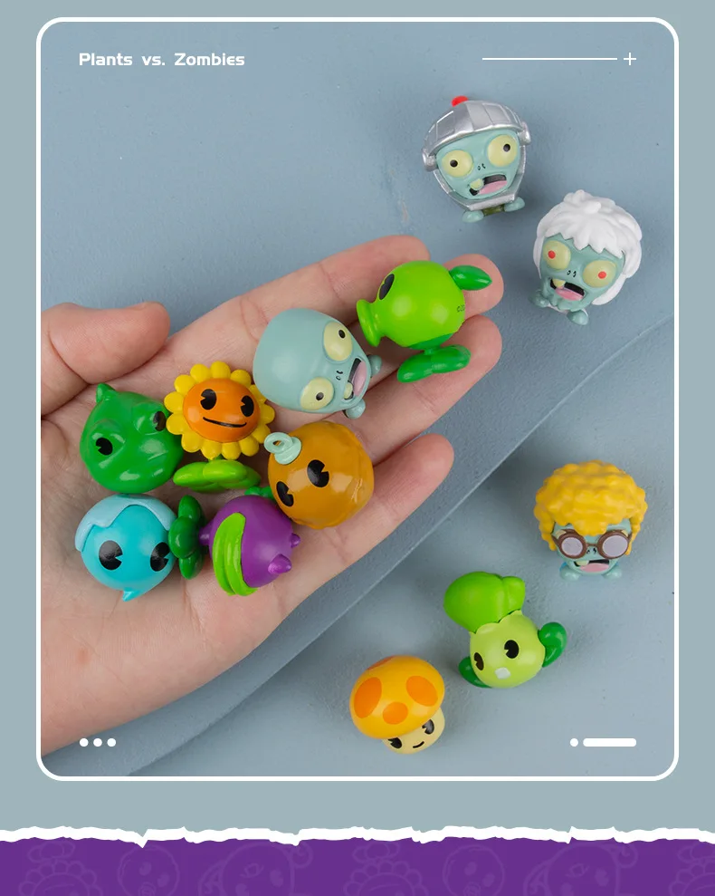 Plants Vs Zombies Q version plant zombie Random lucky bag 4 styles