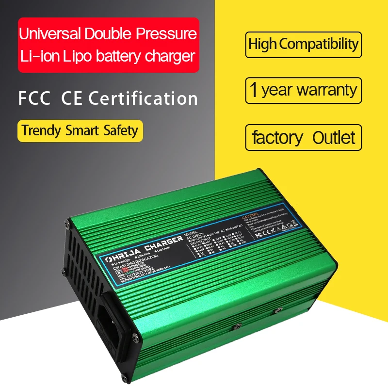

54.6v 5a Charger Smart Aluminum Case Is Suitable For 13s 48.1V Outdoor Lithium Ion Battery Car Balance Car Safe And Stable 48V