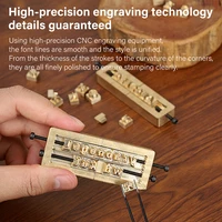 WUTA Brass Stamps Letter Number Alphabet Symbol Custom Personalized Logo Embossing Mold for Hot Foil Stamping Machine DIY Gifts 4