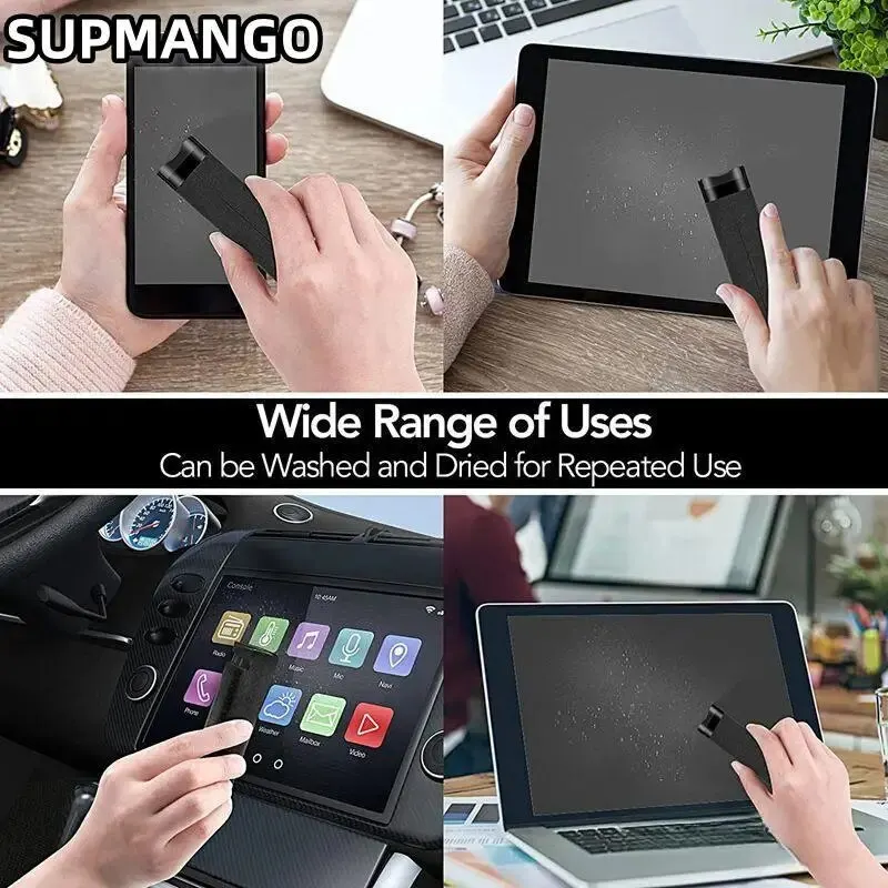 Q2 Microfiber Screen Cleaner Spray Bottle Set Mobile Phone Ipad Computer Microfiber Cloth Wipe Iphone Cleaning Glasses Wipes 4