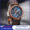 Wooden Watches for Men Fashion Anniversary Wedding Day Gift For Husband Personalized Engraved Custom Wood Watch Dropshipping 1