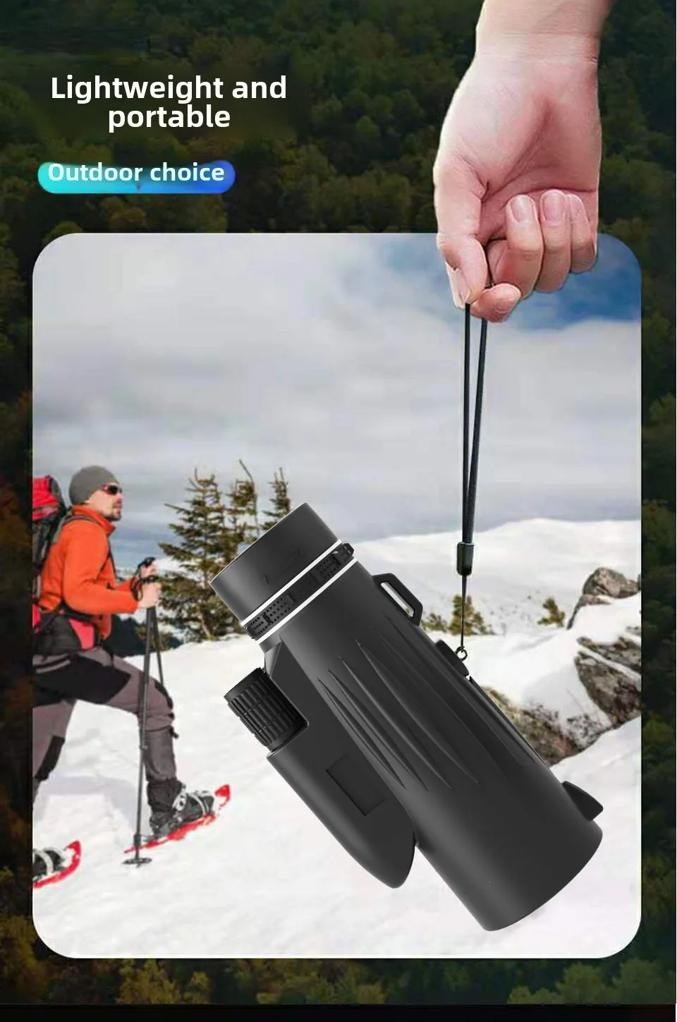 New Monocular 12x50 Telescope High Magnification High Definition Zoom Outdoor Adult Travel Monocular Telescope 6