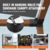 Pergola Bracket Kit 4''x4'', 4pcs 3-Way Heavy Duty Corner Bracket Woodworks DIY Post Base Kit, Easy Installation Wooden Be 4