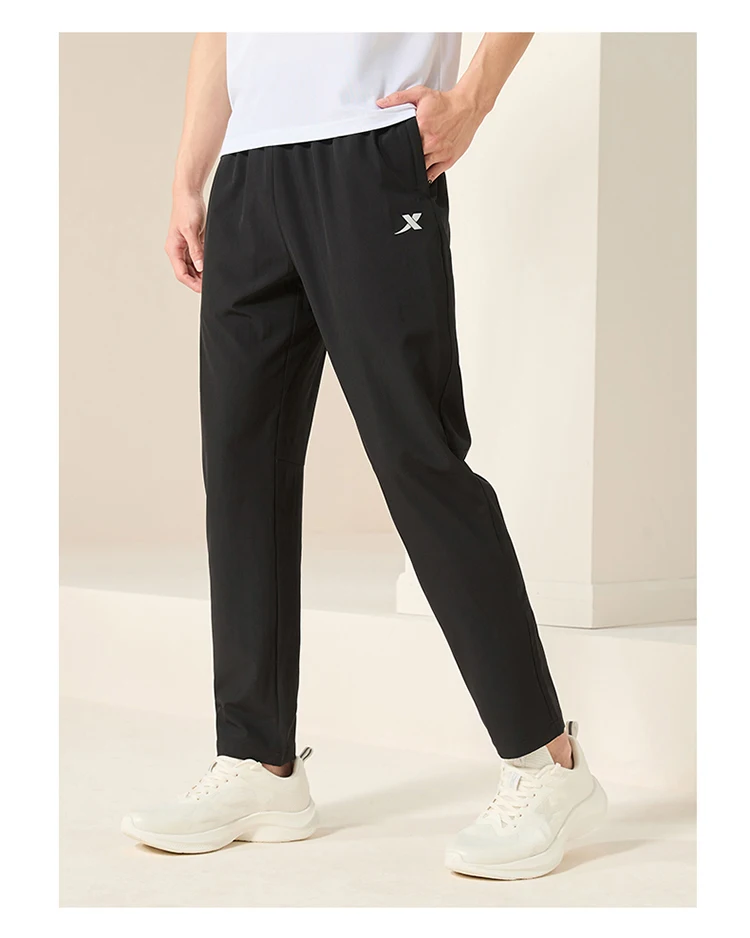 Xtep gewebte Trainingshose für Herren, Sommer, weiche Herren-Jogginghose, sportlich, atmungsaktiv, bequem, Outdoor-Hose 876229980168 – Detail 4