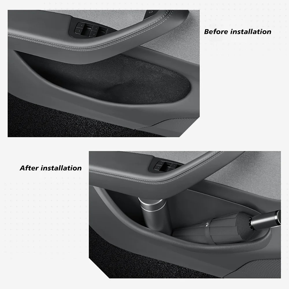 4 Pcs For Tesla Model Y Juniper 2025 Launch Door Side Storage Box Full-Cover Fro