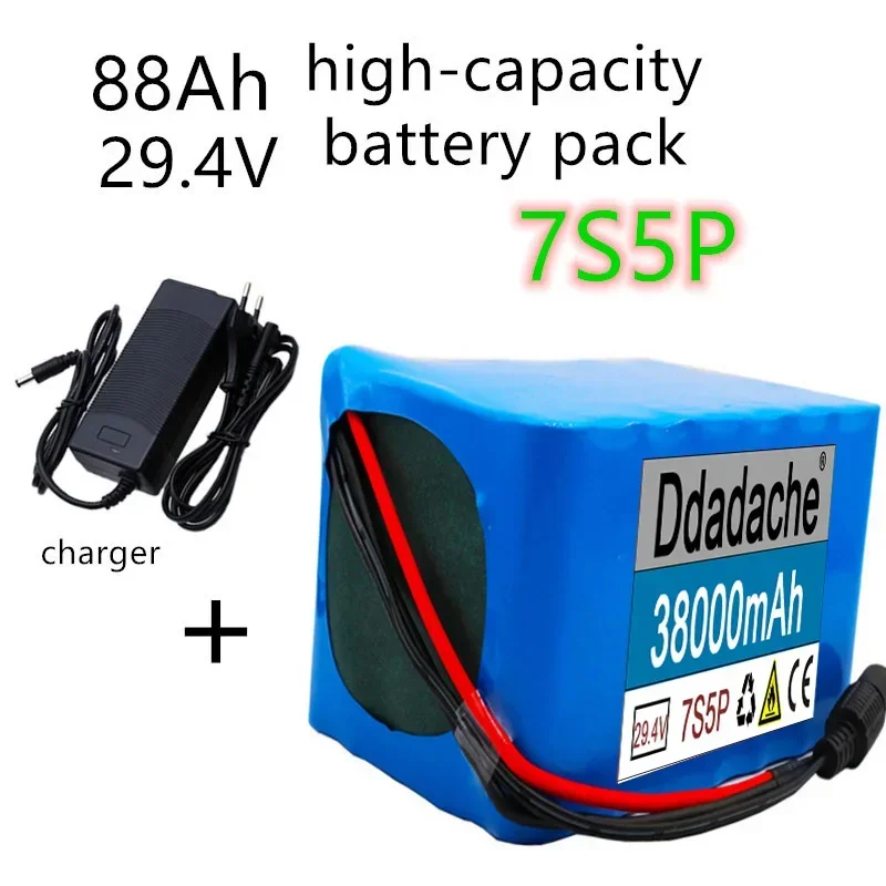 

High Quality 7S5P 24V 38Ah Battery 250W 29.4V 38000Ah2A Charger for Wheelchair Electric Bicycle Lithium-ion Batteries