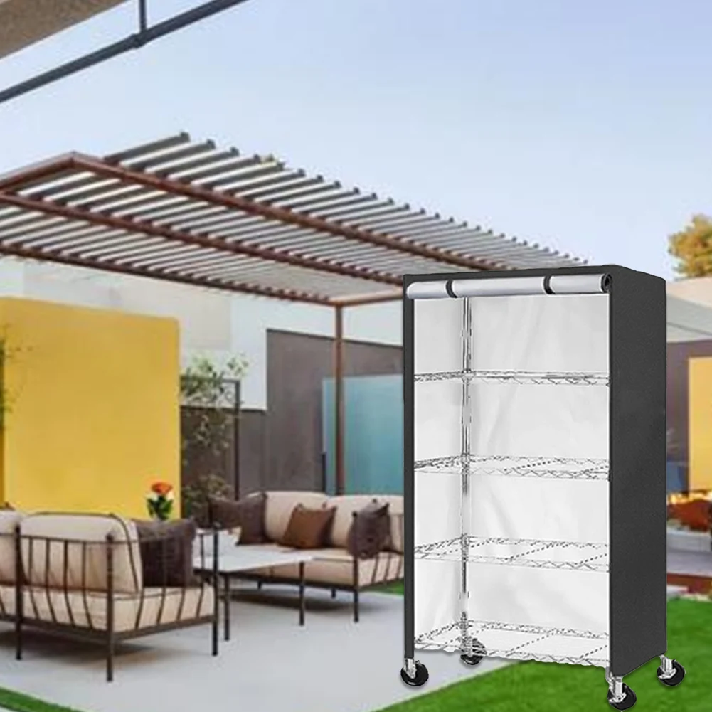 420D/210D Outdoor Patio Garden Shelf Storage Cover Rack Cover Oxford Cloth Waterproof Dustproof