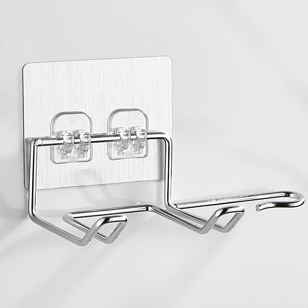 Hair Dryer Holder Rack Wall Mounted Hair Straightener Dryer Holders Bathroom Organizer Storage Rack Shelf Bathroom Accessories 3
