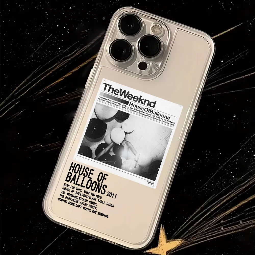 Clear TPU Back Cover with The Weeknd XO Design Phone Case