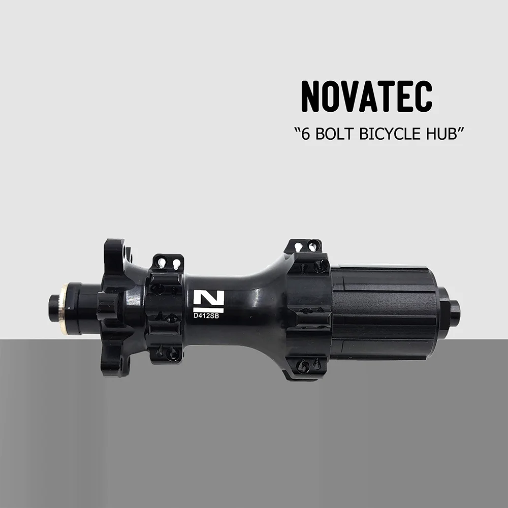 Novatec D412Sb 6 Bulloni Straight Pull Mtb Road Disc Mozzo Posteriore 24 Fori Qrx135 12X135 12X142 Freehub Hg 9/10/11S Xd 11/12V Xdr 12V