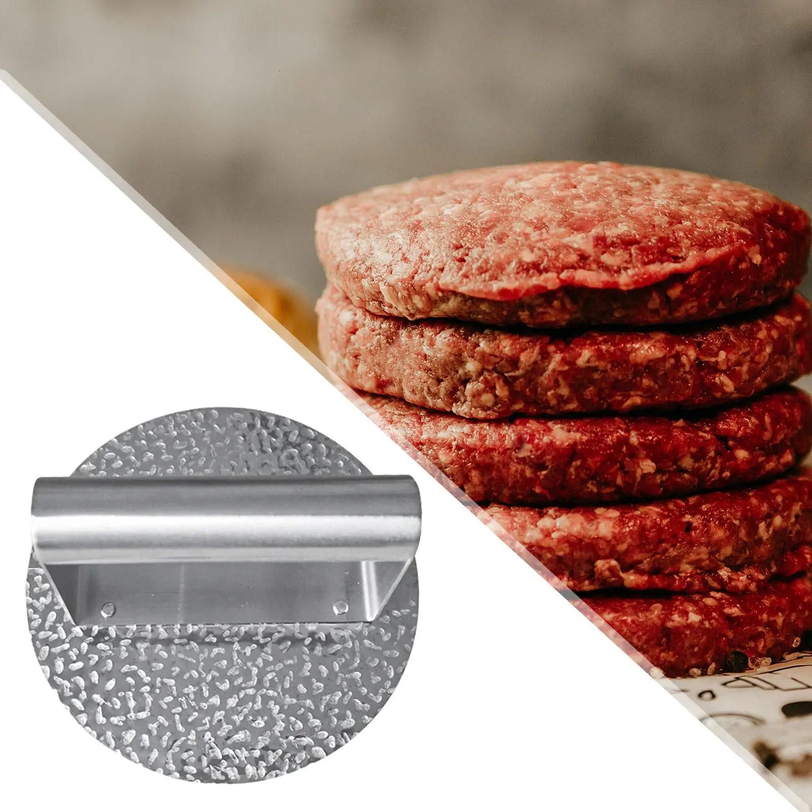 Stainless Steel Burger Press Professional Nonstick 5.9