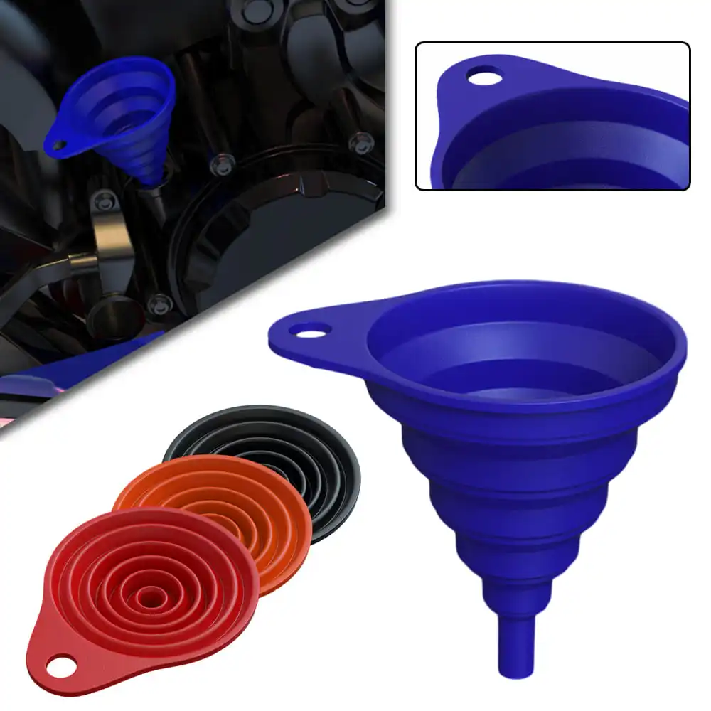 

For BMW S1000XR S1000R S1000RR G310R G310GS RNINET ADV GS F900XR Engine Funnel Universal Silicone Liquid Funnel Washer Fluid