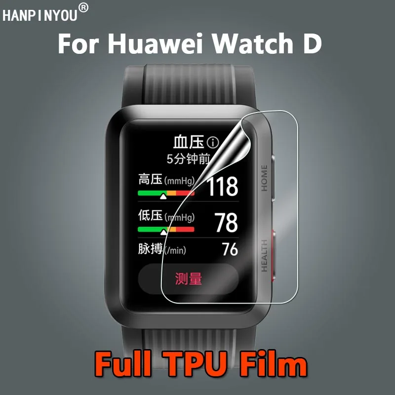 10 Pezzi Per Huawei Watch D Smartwatch Ultra Clear Slim Antigraffio Soft Tpu Hydrogel Pellicola Salvaschermo-Vetro Non Temperato