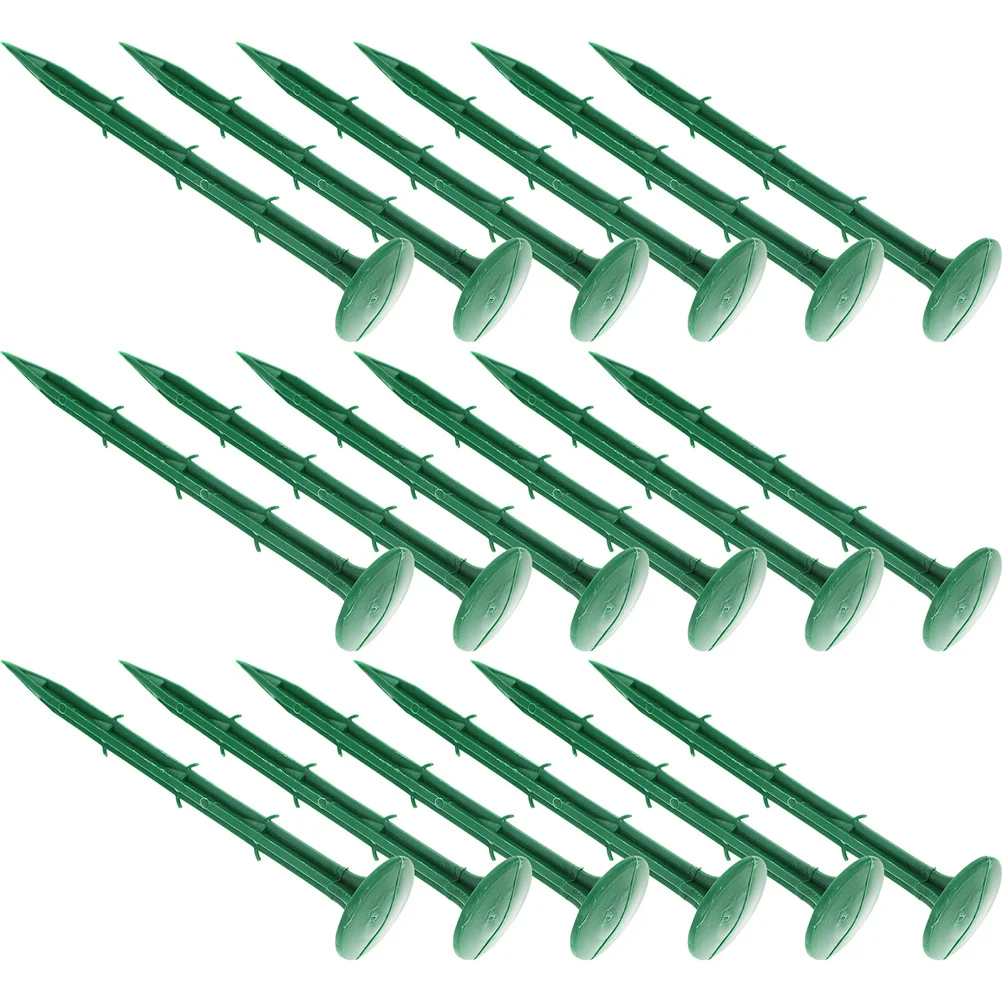 

150 Pcs Orchard Greenhouse Nails Ground Pegs Fastening Stake For Camping Garden Stakes Plants Spiral Plastic Outdoor