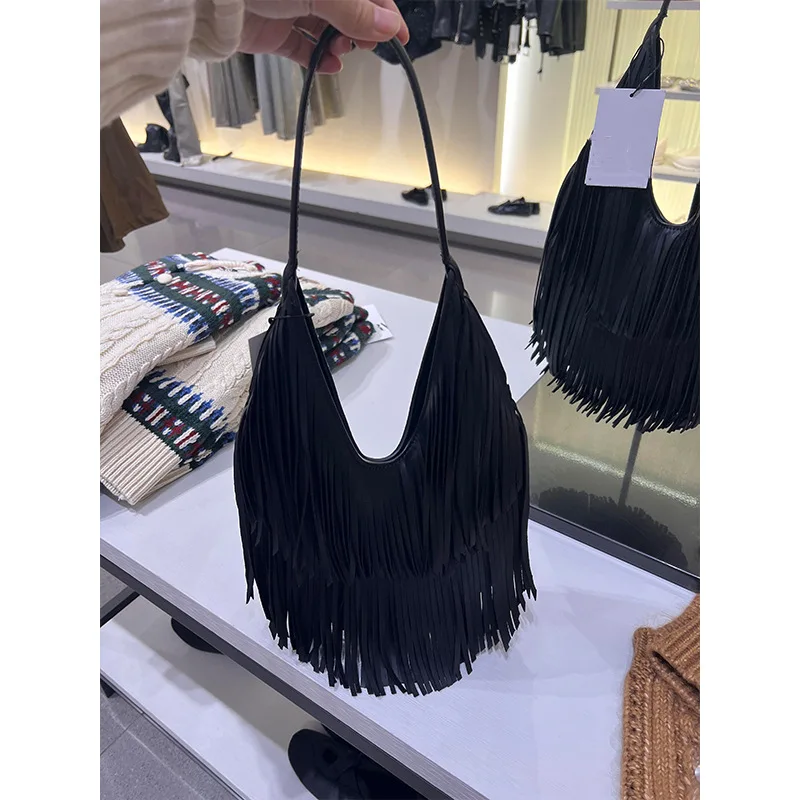 Hot Style Designer Women Cross Body Bag Shoulder Bag Handbag Tassel Zipper Large Messenger Bag Fashion Ladies Bags