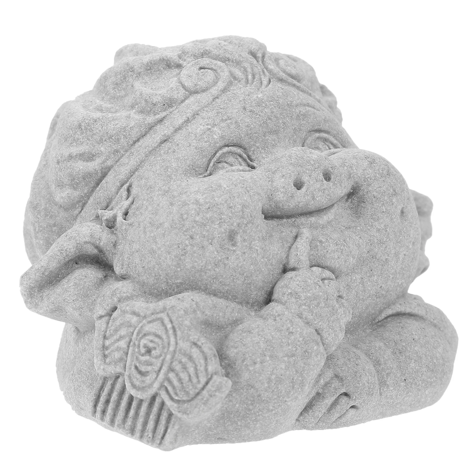 

Aquarium Pigsy Adornment Fish Tank Zen Style Pigsy Figurine Sandstone Sculpture