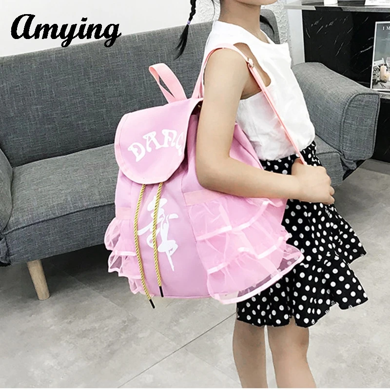 Girls' Princess Dancing Bags Children's Latin Backpack Gymnastic Sports Yoga Ballet Dance Bag Schoolbag For Girls Gift for Kid 1