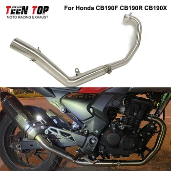For Honda CBF190TR CB190R CB190X Exhaust Pipe Steel Motorcycle Exhaust Silencer Modified Escape Moto Bike Front Connector Pipe