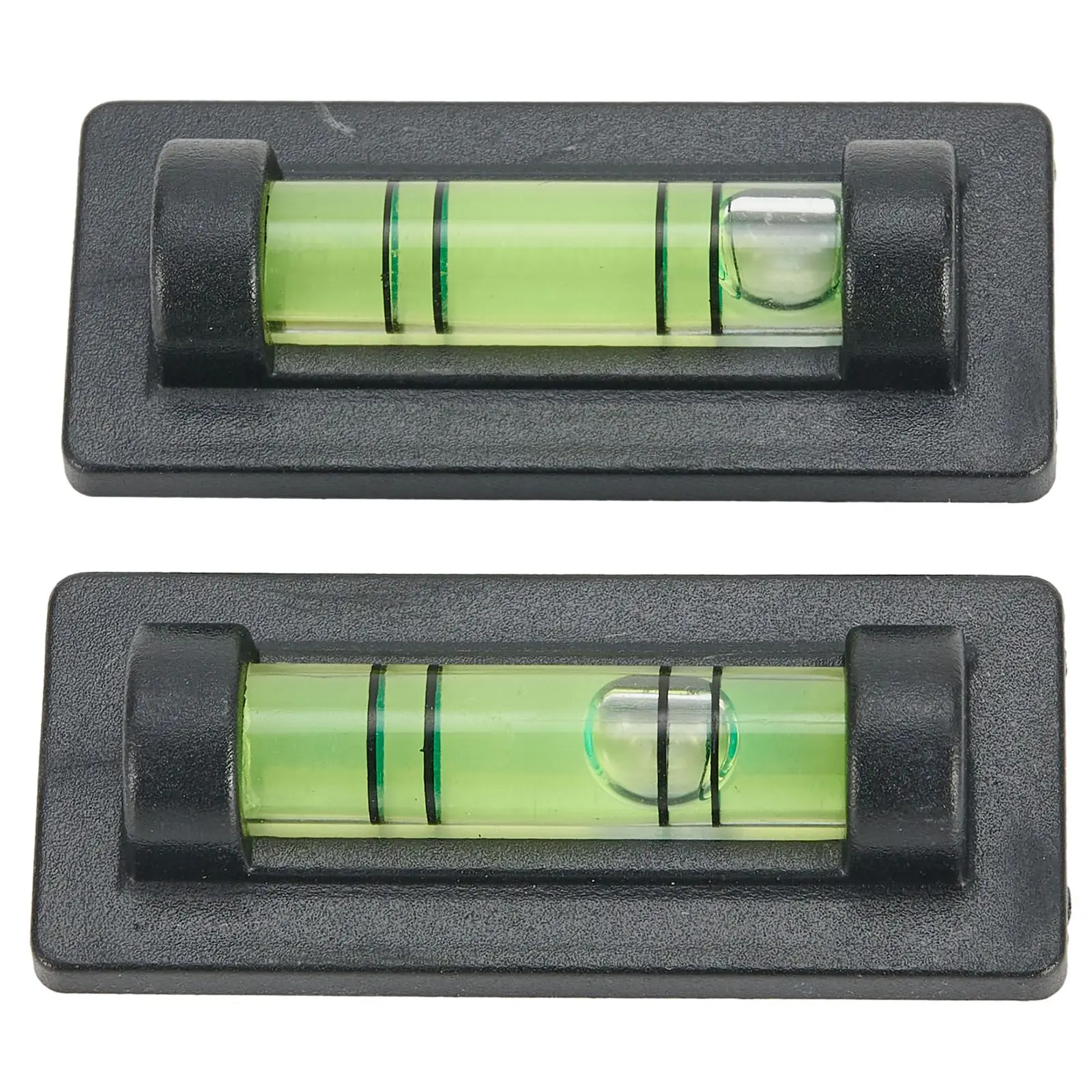 2/5x Flüssigkeitsstandsanzeige Mini-Blase für Wasserwaage zur täglichen Nivellierung unten magnetische horizontale Perlenhalterung Füllstandsanzeige – Detail 11