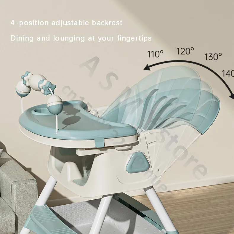 Children's Reclining Foldable Dinner Table and Chairs Multifunctional Dining Table and Chairs, children booster seats, kids booster seats