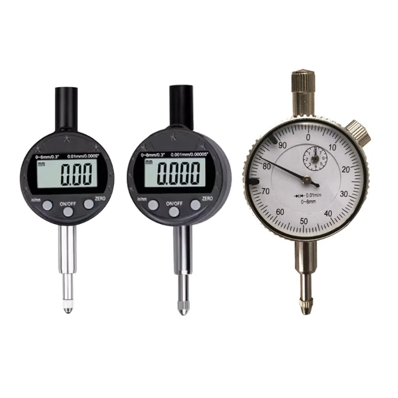 

Digital Dial 0-8mm/0-0.3'', 0.01mm (0.0005") Inch/Metric Conversion Dial Gauges Tool Dropship