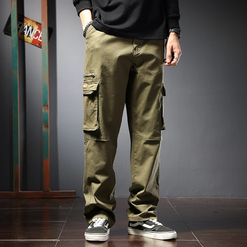 

Men Cargo Pants 2022 Fashion Autumn and Winter Korean Version Men Clothing High Quality Classic Streetwear Pants Mens Plus Size