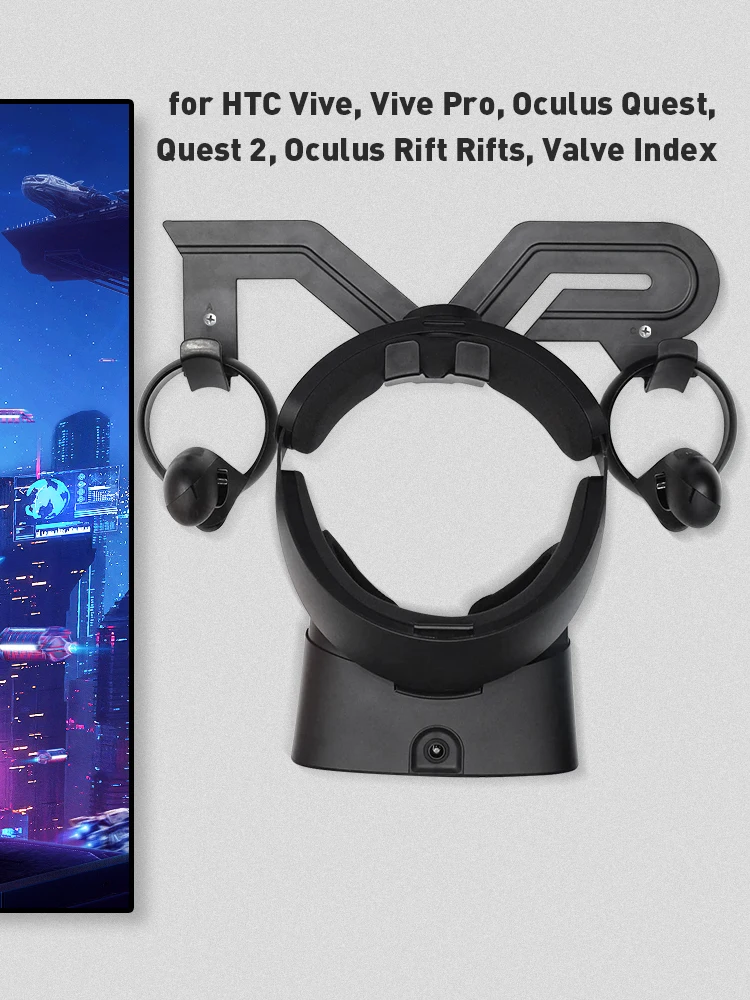 Wall Mount Vive Pro Vs Oculus Rift S VR Wall Mount Storage Stand