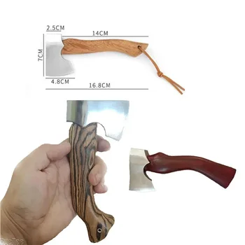 Outdoor Polishing Without Blade Axe Blank High Carbon Steel Mini hatchet Axe Car Rescue 1