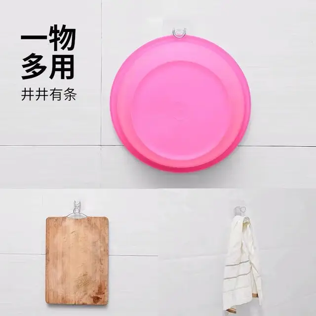 Fürdőszoba Nem Perforált Mosóhorog Konyha Karcolás Ingyenes Ragasztóhorog Függő Mosdó Állvány - Image 2