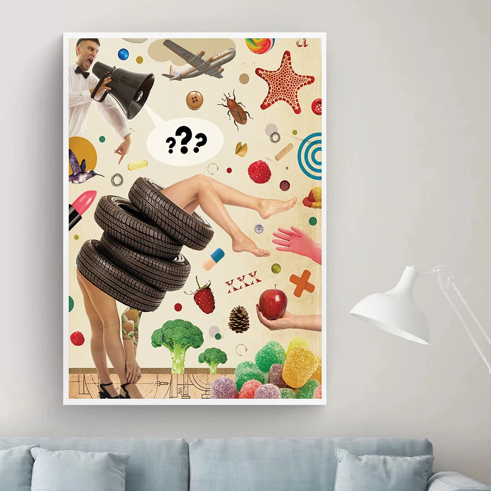 

Reproduction Poster Surrealism Classic Canvas Painting Abstract Retro Art Print Nordic Wall Picture For Living Room Home Decor