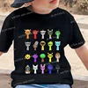 New Sprunki Kids T-shirt Cartoon Game Figure Printed Tops Tees Boys Girls Casual Short Sleeve Tshirt Summer Children's Clothing 1