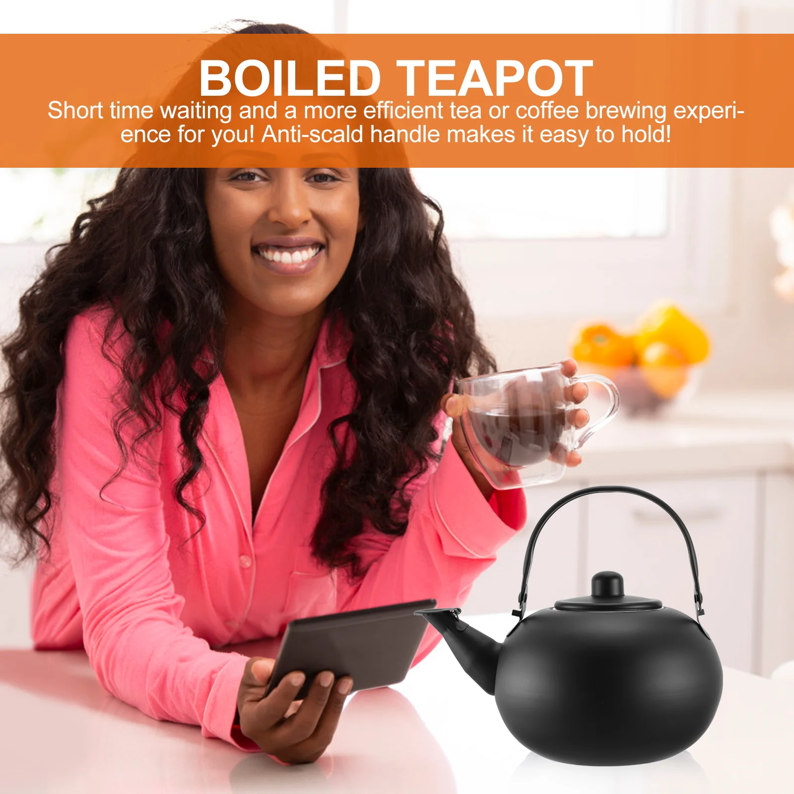 Pot Boil Water Kettle Teakettle for Induction Cooker Boiling Thicken Household Boiled Teapot Whistling Universal Home Coffee