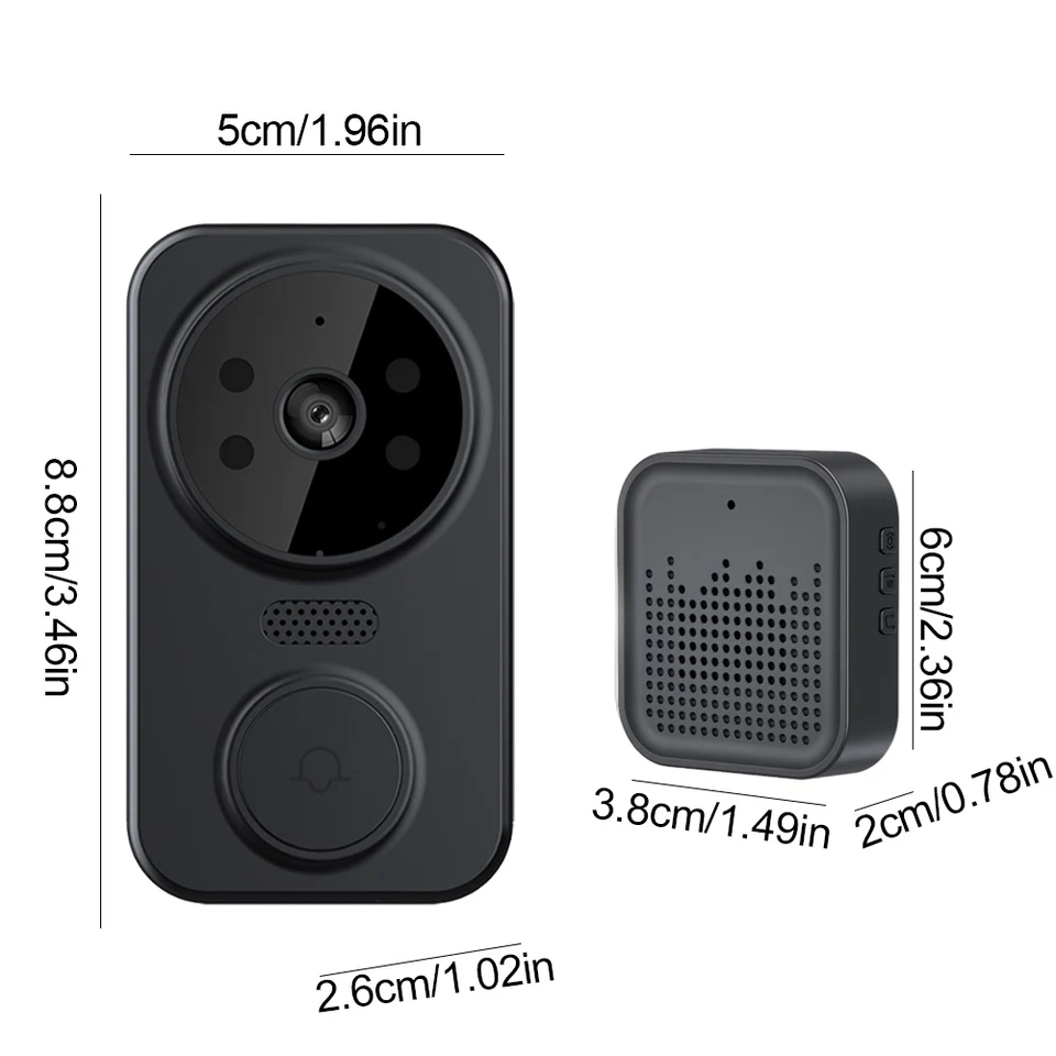 Smart WiFi Wireless Video Doorbell with Chime
