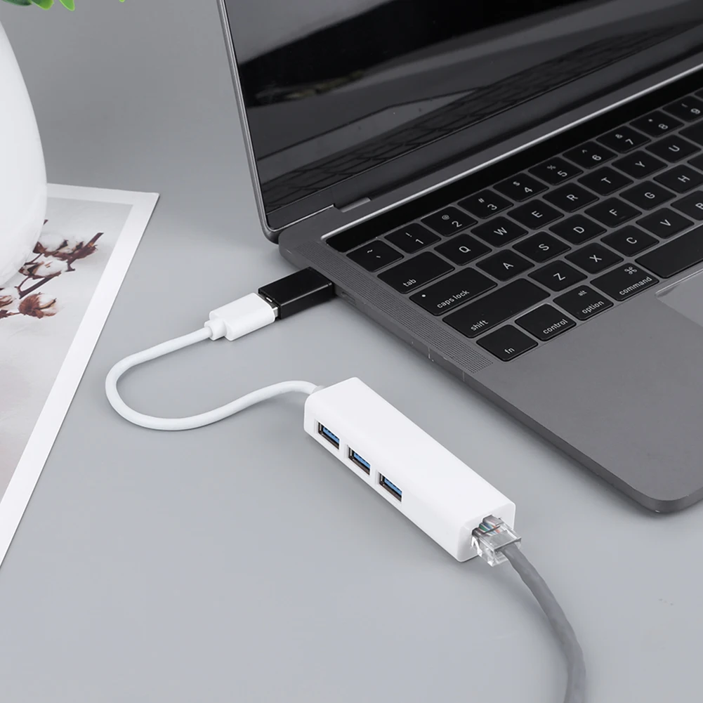 USB 2.0 Ethernet Adapter Network Card USB To RJ45 100/1000Mbps Lan Internet Cable For MacBook PC Windows XP 7 8 10 LUX