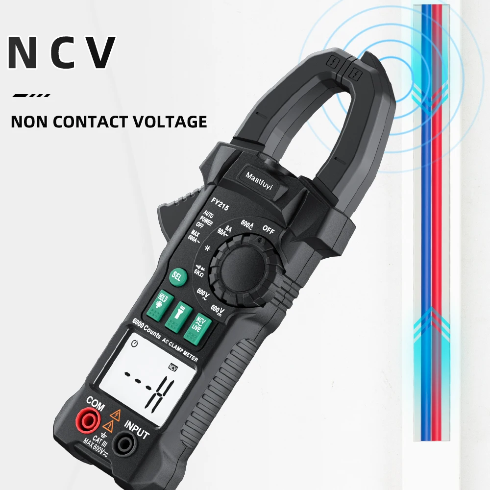 Digital Multimeter AC DC Auto Rang True RMS Smart Plier Ammeter High Precision Current Voltage