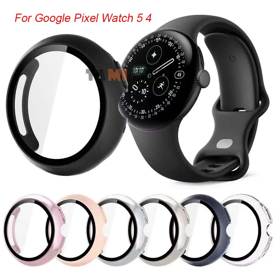 Premium Protective Case with Tempered Glass for Pixel Watch – Bumper Shell & Screen Protector