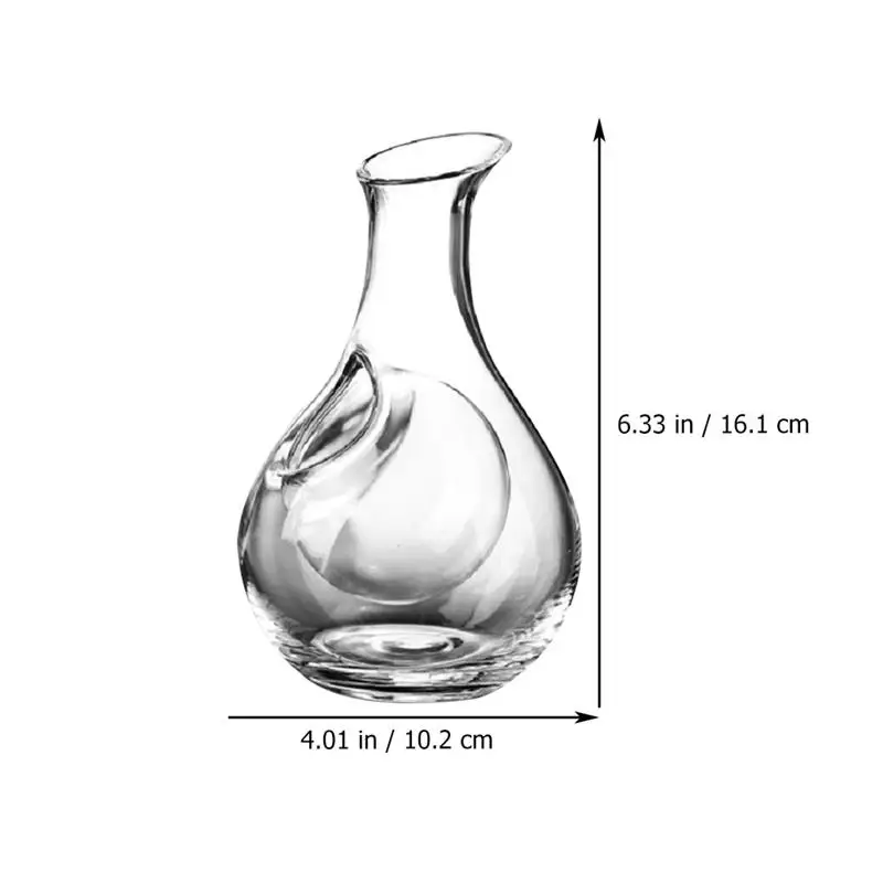 Decanter Bottle Glass Sake Carafe Ice With Whiskey Aeratorpitcher Pocket Red Cold Hole Japanese Dispenser Server