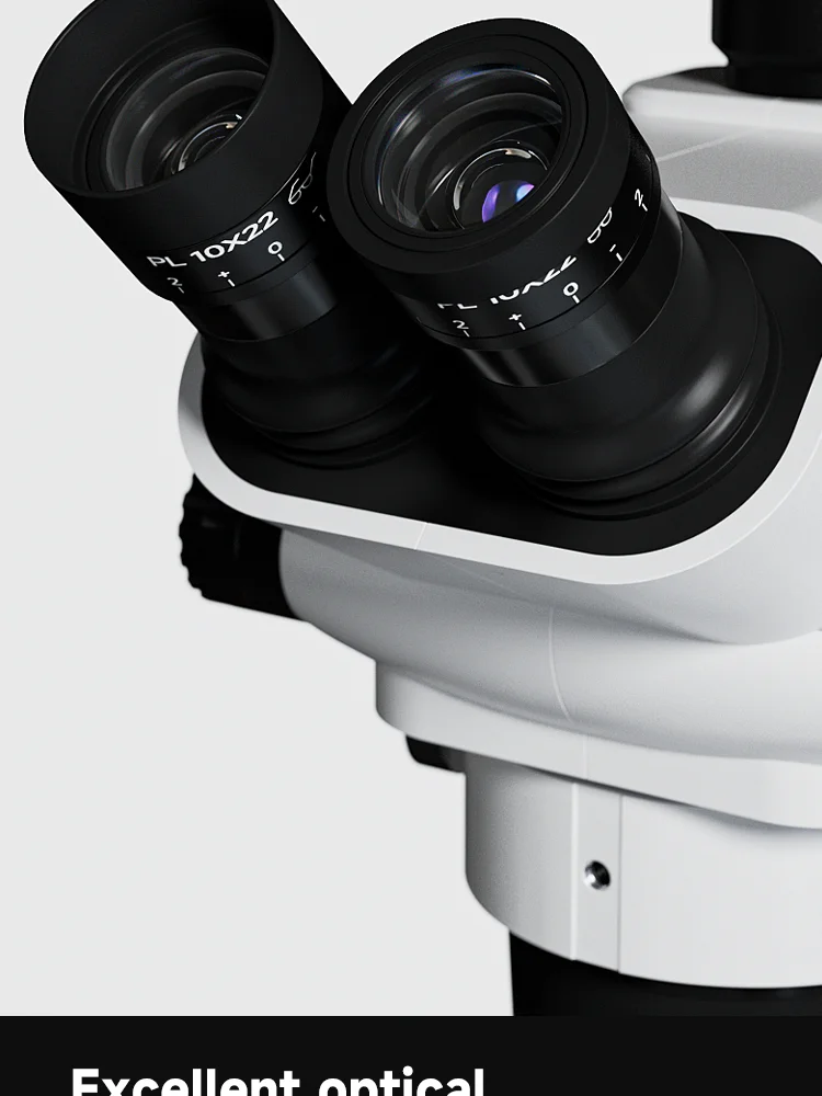 Original SDPTOP SZN71TR True Triocular Microscope 6.7-45 Continuous Zoom Maintenance Mobile Phone Stereo Microscope