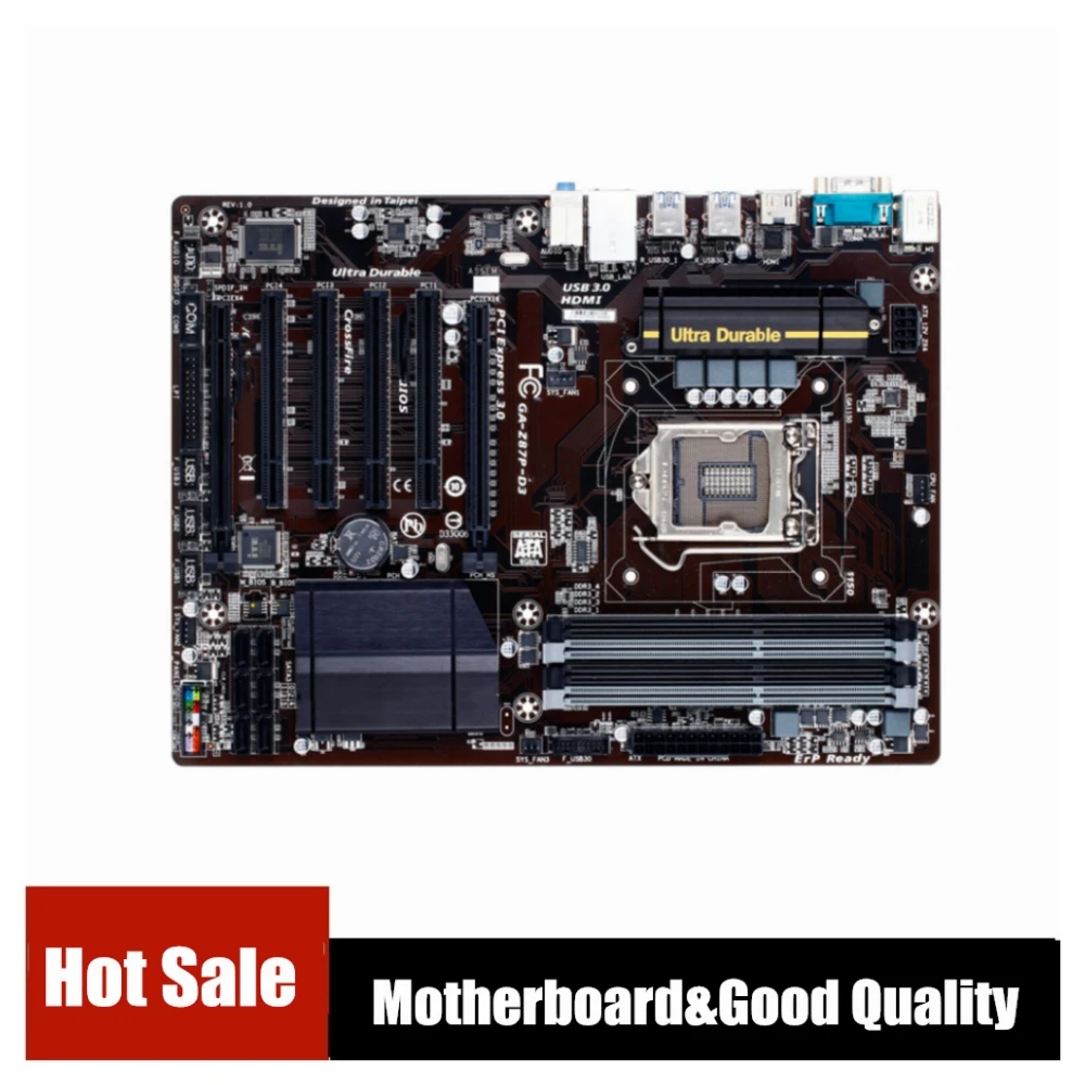 Desktop Mainboard para Ga-z87p-d3 Lga 1150 Z87 Ddr3 Usb 3.0 32gb Sata Iii Z87p d3