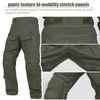 NEW Tactical Uniform Set Outdoor Hunting Clothes Gen3 Camo Combat Shirt & Pants Kit Ranger Green Men Clothing Multicam Elastic 3